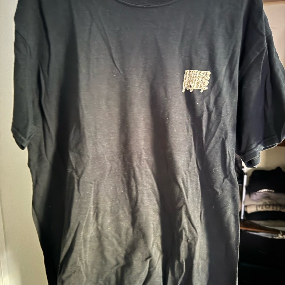 10.Deep Black Tee with White Graphic